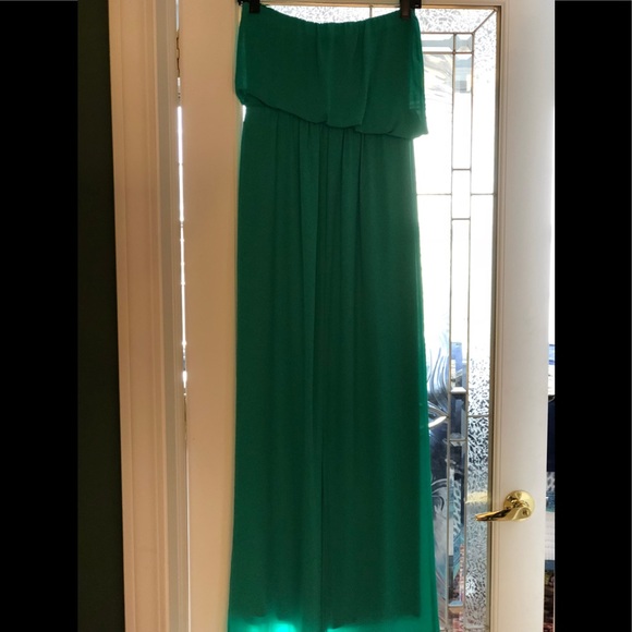 Strapless Green Dress - Picture 2 of 2